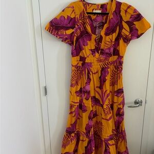 Anthropologie Floral Somerset Maxi Dress